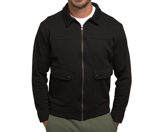 Duks Zip Bottom - Brave Gentle - Jet Black