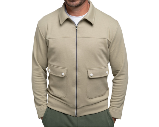 Duks Zip Bottom -Brave Gentle -Green Gray