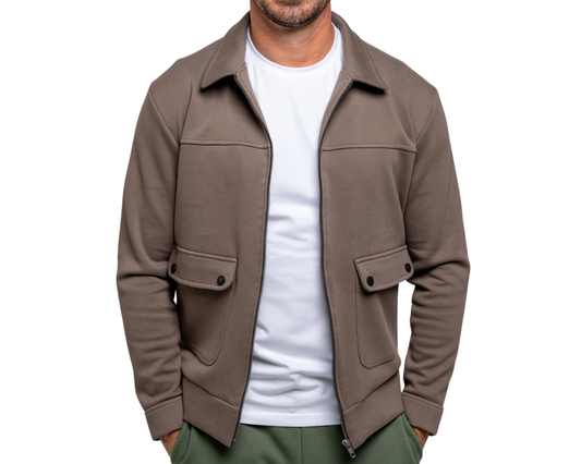 Duks zip bottom  - Brave Gentle -Down Town Brown