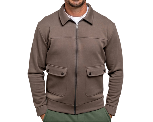 Duks zip bottom  - Brave Gentle -Down Town Brown