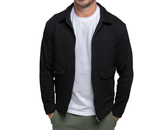 Duks Zip Bottom - Brave Gentle - Jet Black