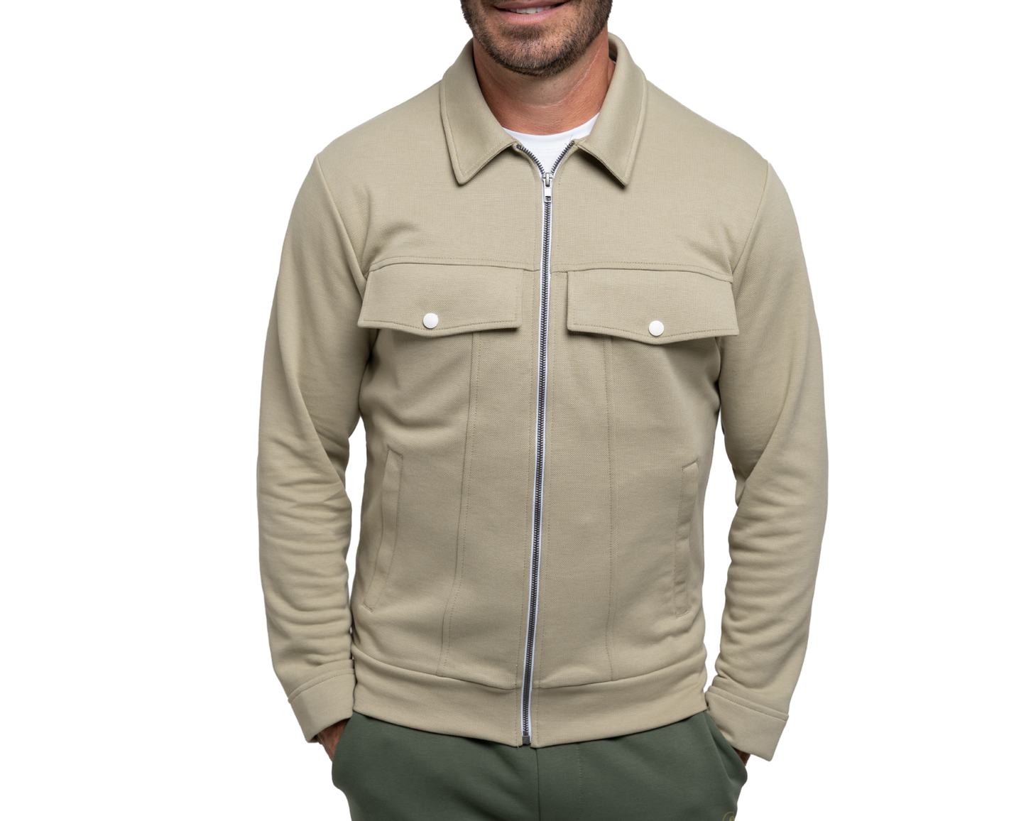 Duks zip bottom - Modern Gentle - Green Grey