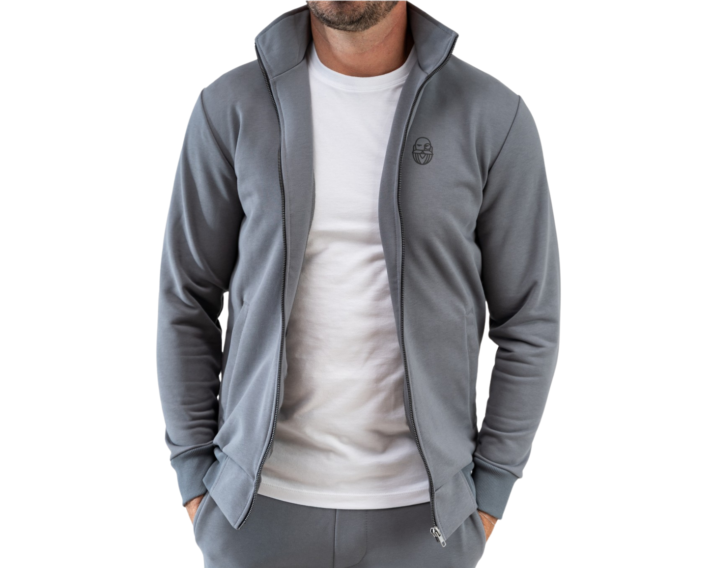 Duks Zip  Classic - Power of Silence - Steel Grey